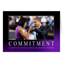 Engagement (bosse de poing d'Obama) Cartes De Vœux