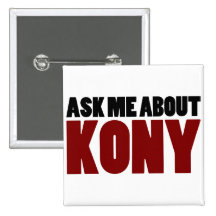Enquérez-vous de la question de Joseph Kony d'arrê Badge Avec Épingle