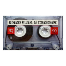 Enregistreur à cassettes Extraordinaire du DJ Modèle De Carte De Visite