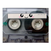 Enregistreur à cassettes mignon de Kawaii Cartes Postales
