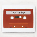 Enregistreur à cassettes rouge Mousepad personnali Tapis De Souris