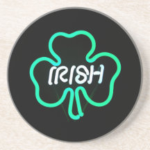 Enseigne au néon irlandais dessous de verre