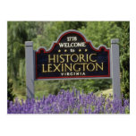 Enseigne jaune, fleurs historiques de Lexington Carte Postale