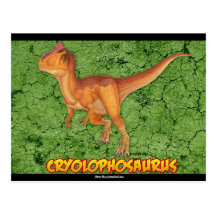 Ensemble de carte postale de Cryolophosaurus