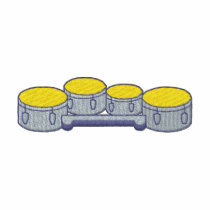 Ensemble de tambour de quadruple polos brodés