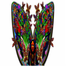 Ensemble de vase à fleurs de femme de papillon photo sculpture