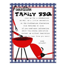 Ensemble élégant de BBQ Invitations