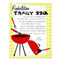 Ensemble élégant de BBQ Invitations