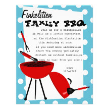 Ensemble élégant de BBQ Invitations Personnalisées