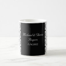 Ensemble noir et blanc du pays des merveilles de f tasse