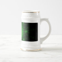 Ensemble vert de Mandelbrot Mugs À Café