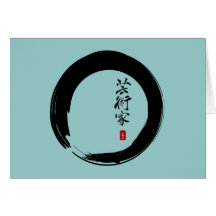 Enso avec le Japonais pour le "artiste " Cartes De Vœux