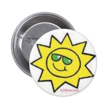 ensoleillé badge avec épingle