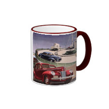 Entraînement de voitures classique vintage de berl mugs à café