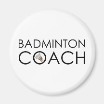 Entraîneur de badminton aimant pour réfrigérateur