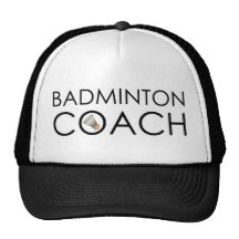 Entraîneur de badminton casquettes de camionneur