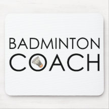 Entraîneur de badminton tapis de souris