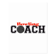 Entraîneur de bowling carte postale