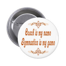 Entraîneur de gymnastique badge avec épingle
