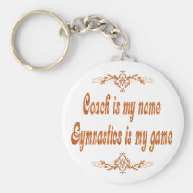 Entraîneur de gymnastique porte-clef
