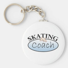 Entraîneur de patinage artistique porte-clefs