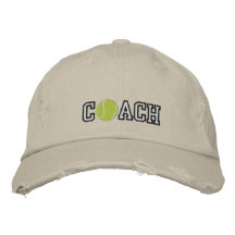 Entraîneur de tennis casquette brodée