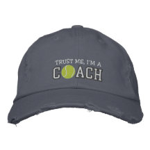 Entraîneur de tennis drôle casquette brodée