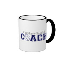 Entraîneur de volleyball tasse à café