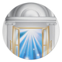 Entrée de marbre de porte assiette pour soirée