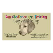 Entreprises A002 - Labrador retriever formant le t Cartes De Visite Professionnelles
