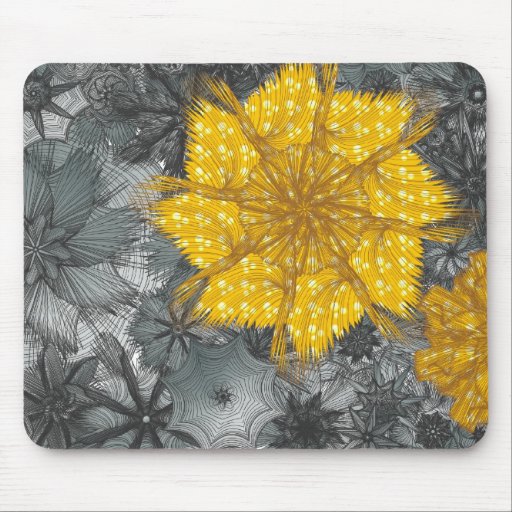 Envahisseurs jaunes tapis de souris