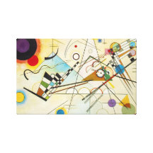 Enveloppe de toile de la composition VIII en Kandi Toiles Tendues Sur Châssis
