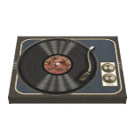 Enveloppe vintage de toile de joueur de disque vin impressions sur toile