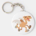 Envoler-Chameau mignon Keychain de bande dessinée porte-clés