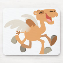 Envoler-Chameau mignon Mousepad de bande dessinée Tapis De Souris