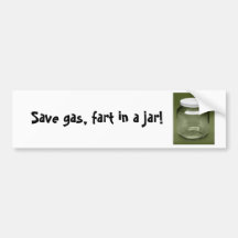 Épargnez le gaz, pet dans un pot ! adhésifs pour voiture