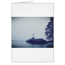 Épave de bateau cartes de vœux