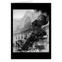 Épave de train chez Montparnasse, catastrophe de c Cartes De Vœux