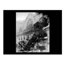 Épave de train chez Montparnasse, catastrophe de c Cartes Postales