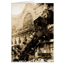 Épave de train chez Montparnasse, le 22 octobre 18 Cartes De Vœux