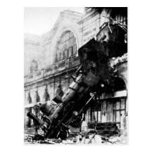 Épave de train chez Montparnasse, le 22 octobre 18 Cartes Postales
