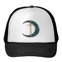 Épée et lune celtiques casquettes de camionneur