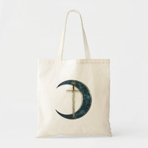 Épée et lune celtiques sac fourre-tout