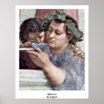 Epicurus par Raffael Affiches