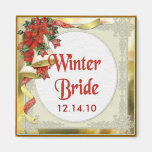 Épouser de Bells de poinsettia Magnets