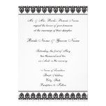 Épouser de Flora Invitation-Noir/blanc