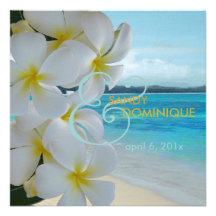 Épouser de Lei /beach/tropical de Plumeria de PixD Faire-parts