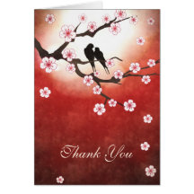 Épouser de Merci d'oiseaux de Sakura&Love de fleur Cartes