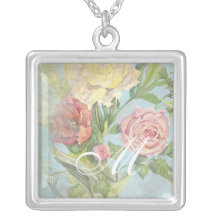 Épouser floral de fleurs de tulipe rose de pivoine colliers