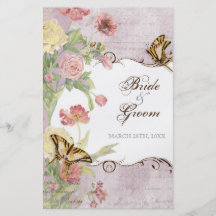 Épouser floral de fleurs de tulipe rose de pivoine tract personnalisé